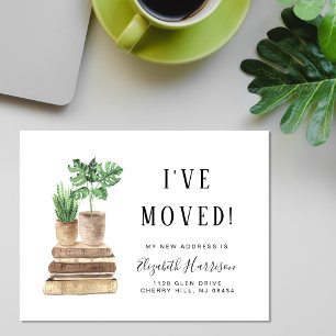 J'ai déménagé des Plantes Boho Moving Faire-part