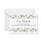 J'ai déménagé Floral Moving Faire-part Mini carte