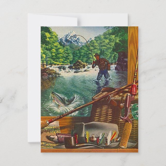 J'ai déménagé le journal de pêche Faire-part à la  (Devant)