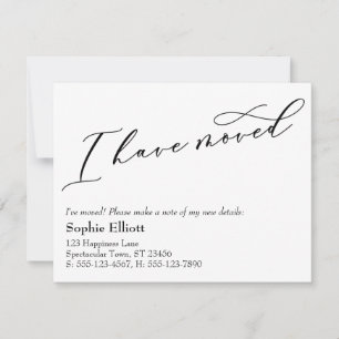 J'Ai Déplacé Un Nouveau Faire-part D'Adresse