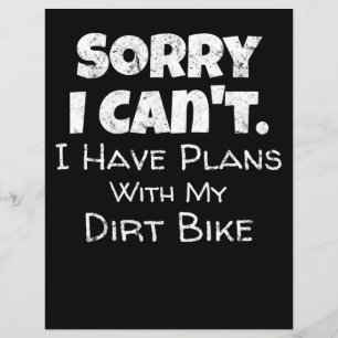 J'Ai Des Plans Avec Mon Dirt Vélo Cadeau