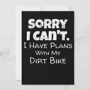 J'Ai Des Plans Avec Mon Dirt Vélo Cadeau