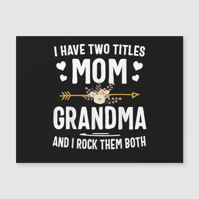 J'ai deux titres Maman et Grand-mère (Devant)