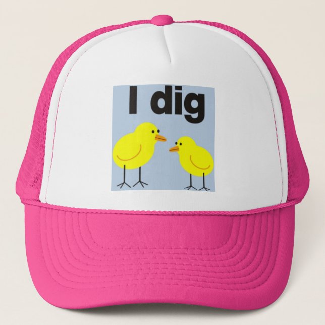 J'AI DIG CHICKS casquette de baseball.... (Devant)