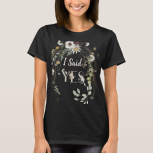 J'AI DIT OUI ! T-shirt FLORAL SAUVAGE