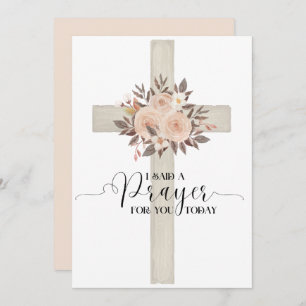 J'ai dit une prière pour vous aujourd'hui Carte