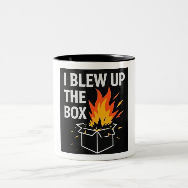 J'Ai Éclaté La Boîte À Café Mug (Centre)
