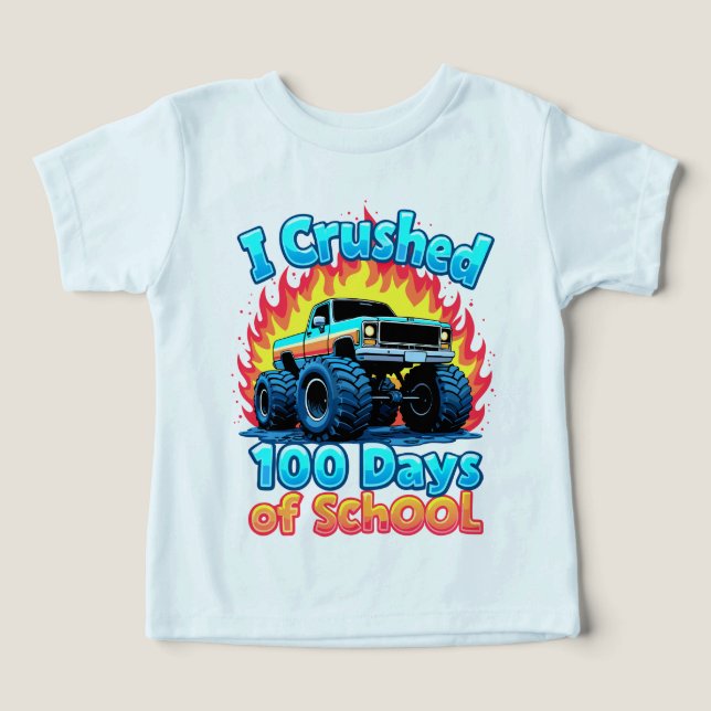 J'Ai Écrasé 100 Jours De Camion Monster De L'École (Design Recto)