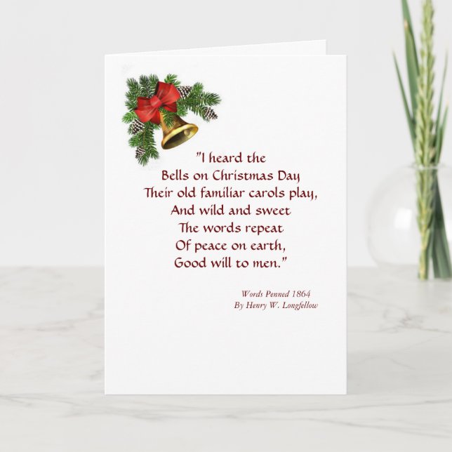 J'ai entendu la carte de Noël de Bells Hymn (Devant)