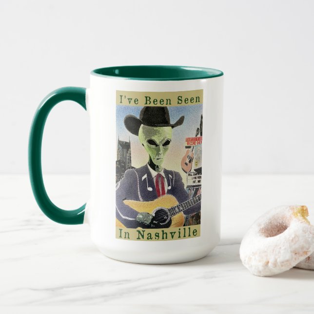 J'Ai Été Vu À Nashville Mug (Avec donut)