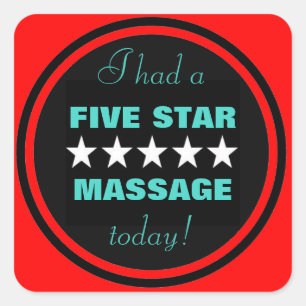 J'ai eu un massage aujourd'hui ! autocollants