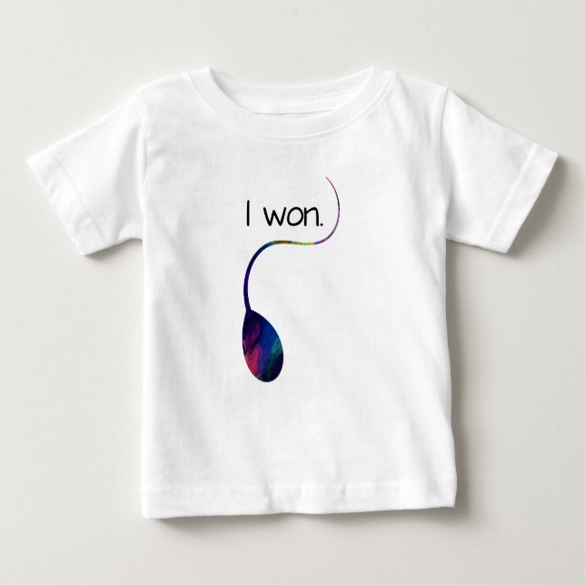 J'Ai Gagné Un T-shirt Funny pour bébé (Devant)