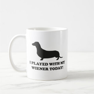 J'Ai Joué Avec Mon Wiener Aujourd'Hui Café Mug