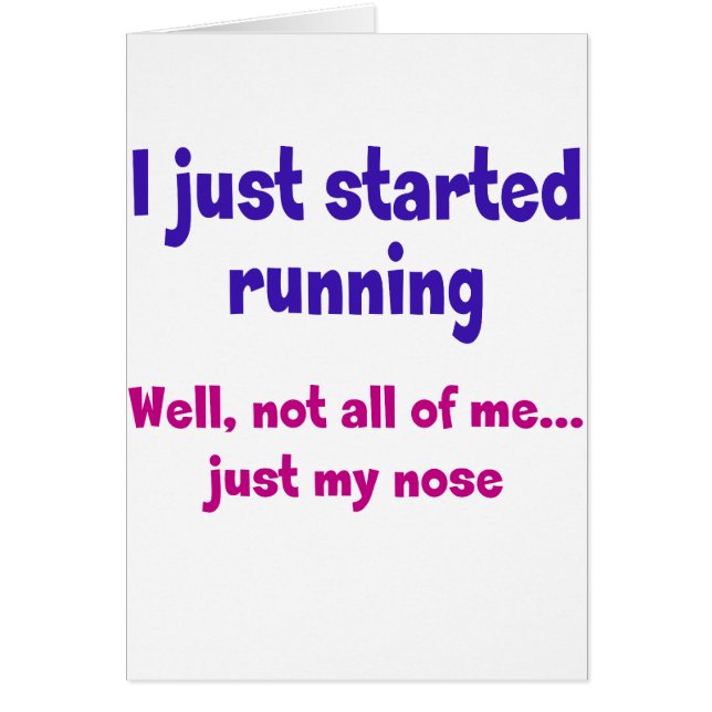 J'ai juste commencé à courir (Devant)