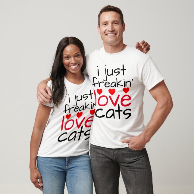 j'ai juste flippé les t-shirts love cats (Unisexe)