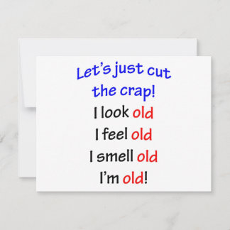 J'ai l'air vieux, je me sens vieux...