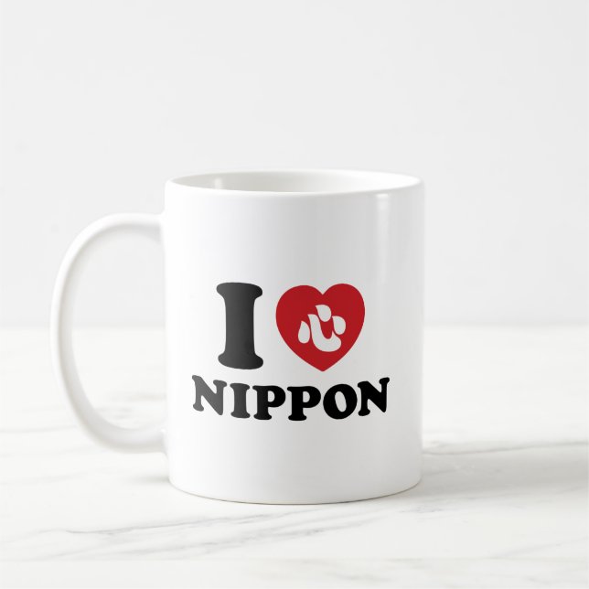 J'AI LE COEUR [AMOUR] NIPPON CAFÉ MUG (Gauche)