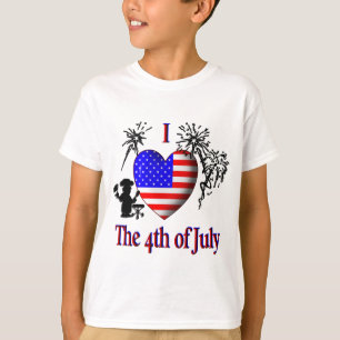 J'ai le coeur Le 4 Juillet T-shirt