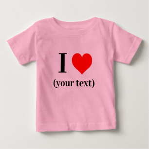 J'AI LE COEUR ! T-shirt Bébé Jersey fin - Rose - P