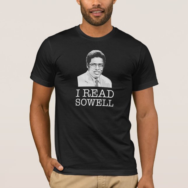 J'ai lu le T-shirt de libertaire de Thomas Sowell (Devant)