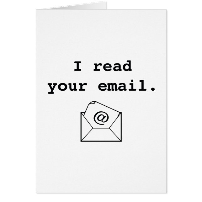 J'ai lu votre email (Devant)
