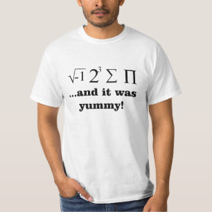 J'ai mangé un certain T-shirt ringard de maths de