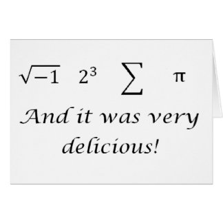 J'ai mangé une certaine chemise de maths de tarte