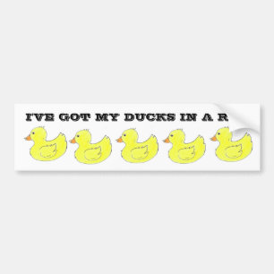 J'ai mes canards dans un Sticker de pare-chocs de 
