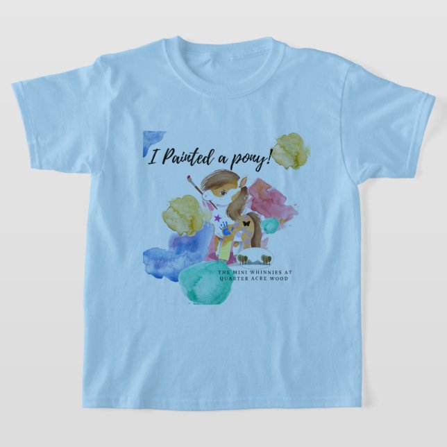 J'ai peint un poney ! T-shirt commémoratif (Poser)