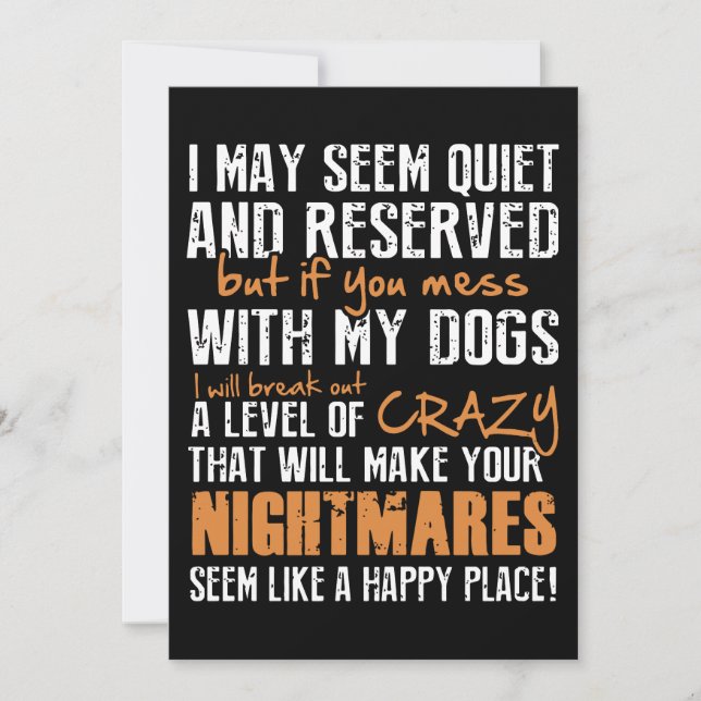 J'ai peut-être l'air juste et réservé, mais si vou (Devant)