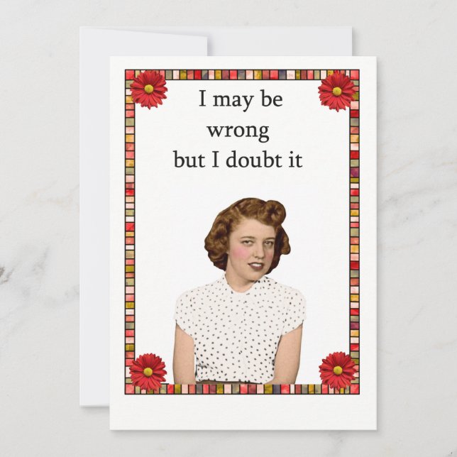 J'Ai Peut-Être Tort, Mais Je Le Doute ! (Devant)