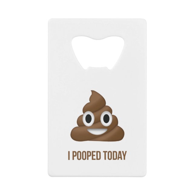 J'Ai Poopé Aujourd'Hui Drôle Emoticon (Devant)