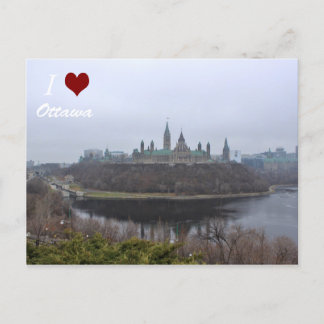 J'ai reçu la carte postale d'Ottawa sur la Colline
