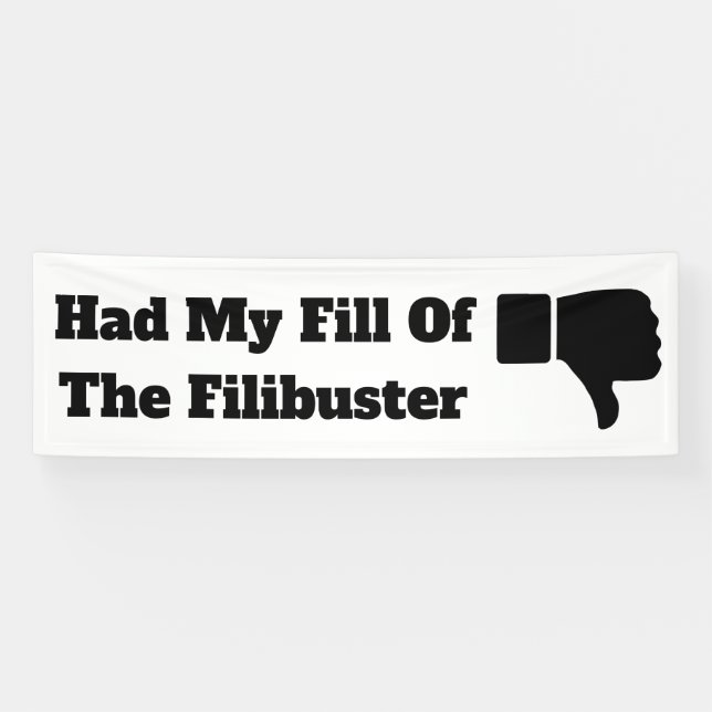 J'ai rempli la bannière de Filibuster (Horizontal)