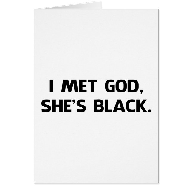 J'ai rencontré Dieu et elle est noire (Devant)