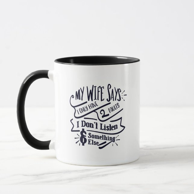 J'Ai Seulement 2 Faux - Drôle Mug Personnalisé (Gauche)