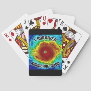 J'ai survécu à des cartes de jeu d'Irma d'ouragan