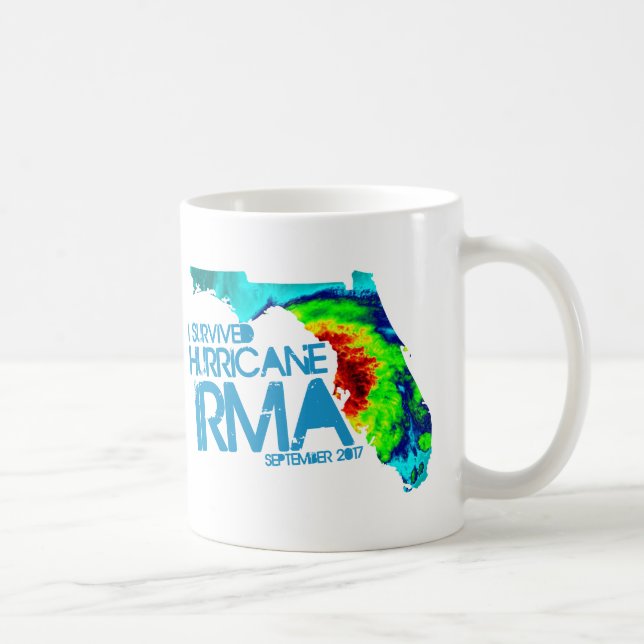 J'ai survécu à la tasse de café d'Irma d'ouragan (Droite)