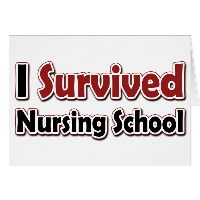 J'ai survécu à l'école de soins infirmiers (Devant horizontal)