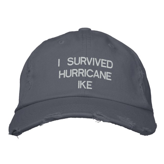 J'AI SURVÉCU À L'HURRICANE IKE CASQUETTE (Devant)