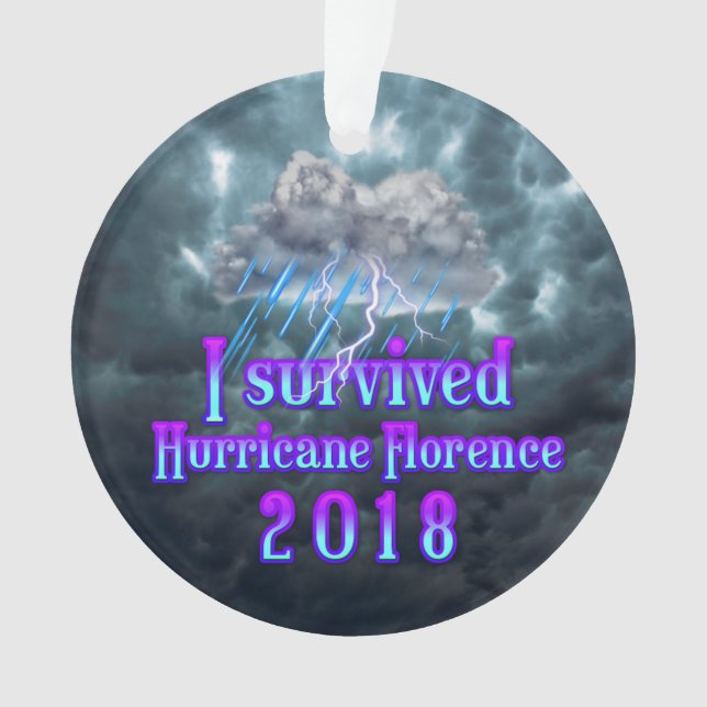 J'ai survécu à l'ouragan Florence (devant)