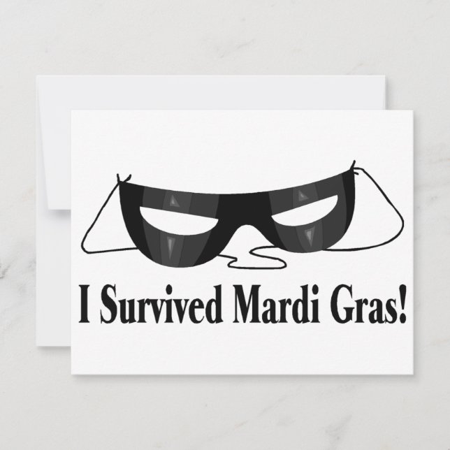 J'ai survécu à Mardi Gras (Devant)