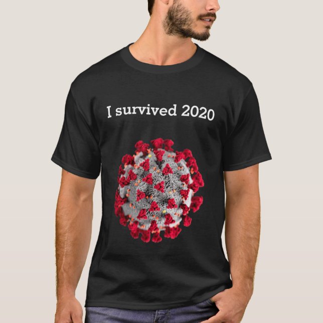 J'ai survécu au coronavirus T-Shirt (Devant)