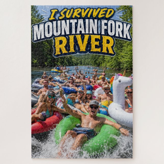 J'ai survécu au Puzzle de la rivière Mountain Fork (Vertical)