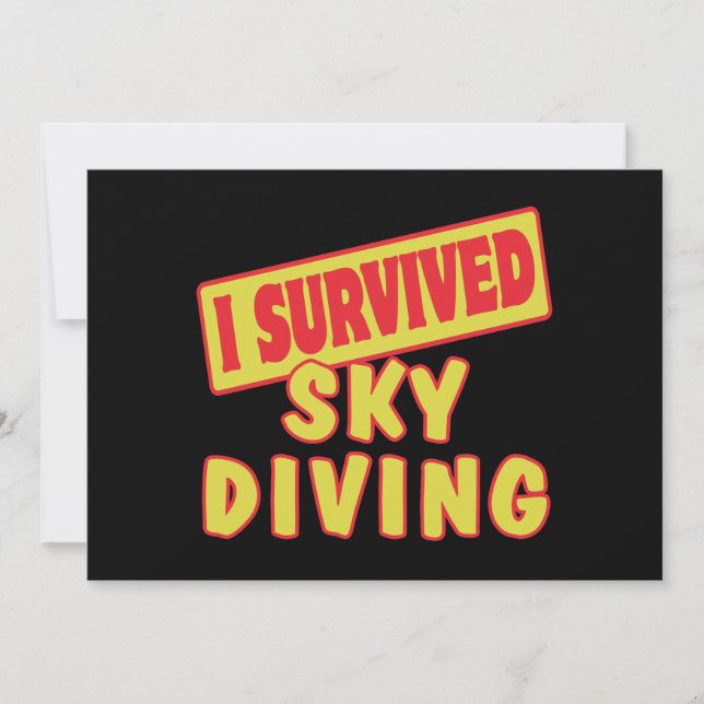 J'AI SURVÉCU AU SKYDIVING (Devant)