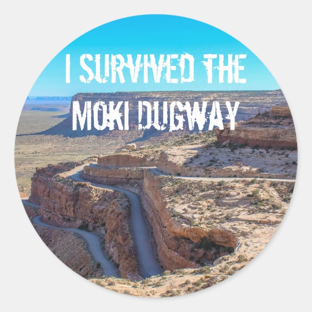 J'ai survécu au Sticker Moki Dugway (Devant)