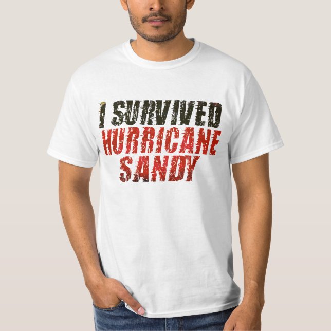 J'ai survécu au T-shirt affligé par Sandy (Devant)