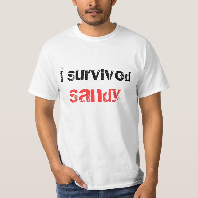 J'ai survécu au T-shirt de Sandy (Devant)