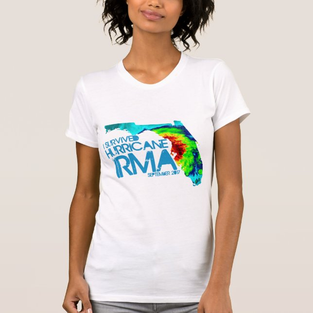 J'ai survécu au T-shirt des femmes d'Irma (Devant)