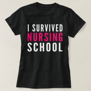 J'ai survécu au T-shirt drôle d'école